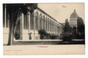 1900«Il Campo Santo di Pisa: il solo camposanto che sia al mondo, tutti gli altri son cimiteri» (Curzio Malaparte) 