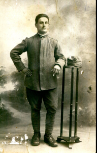 Guido Pieraccioli, noto vivaista, al tempo della prima guerra mondiale