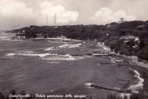 Castiglioncello anni 40, panorama della costa
