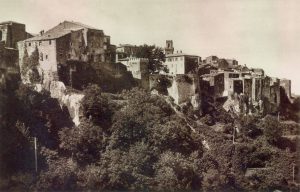 Pitigliano 1936, panorama da S.Chiara
