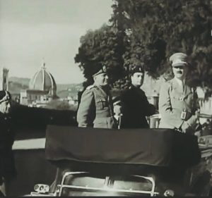 Firenze.1938 (foto storica) Hitler e Mussolini al giardino di Boboli
