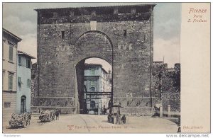 Porta San Frediano foto acquerellata Alinari