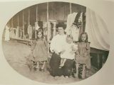 Una famiglia alle bagnature.
Siamo nel 1900