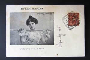 Firenze,antica foto del 1898 di "Ester Marini"artista dell'Alhambra.