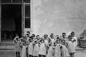 Firenze 1915 Asilo "Fratelli D'Italia" per i bambini dei richiamati in guerra della città